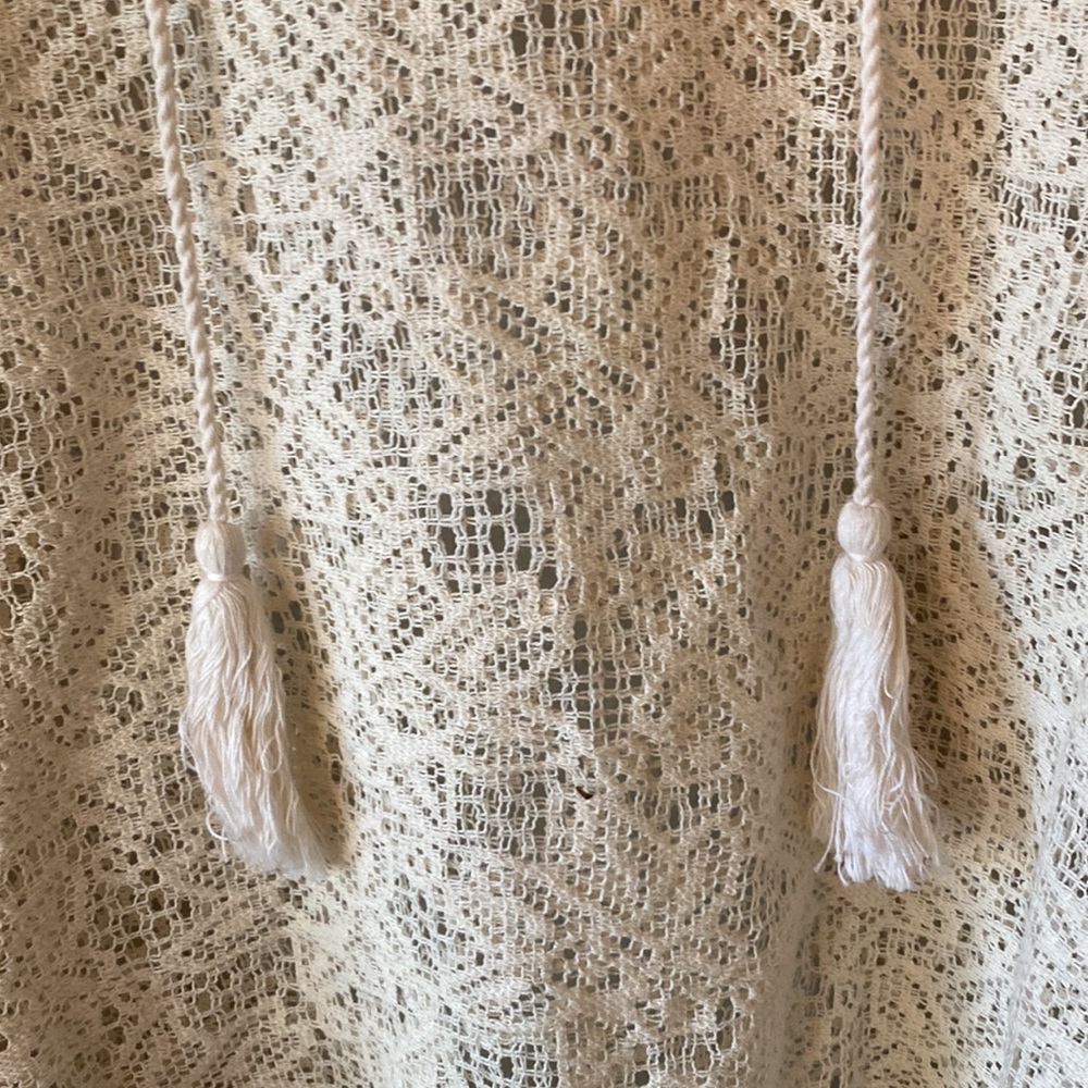Lagaci Boho Cream Cover Up L/XL - Picture 3 of 5